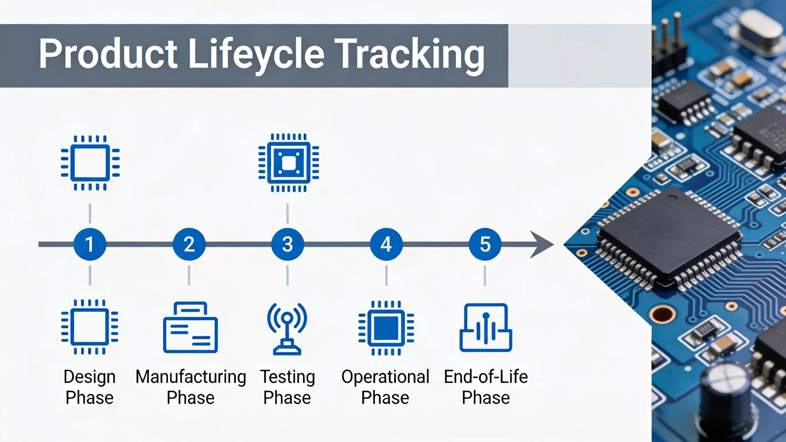 Electronic component lifecycle management services for tracking product changes and supply continuity